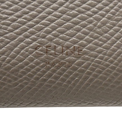 Celine Wallet Trifold Leather Small Gray Mini Compact