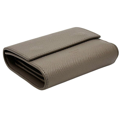 Celine Wallet Trifold Leather Small Gray Mini Compact
