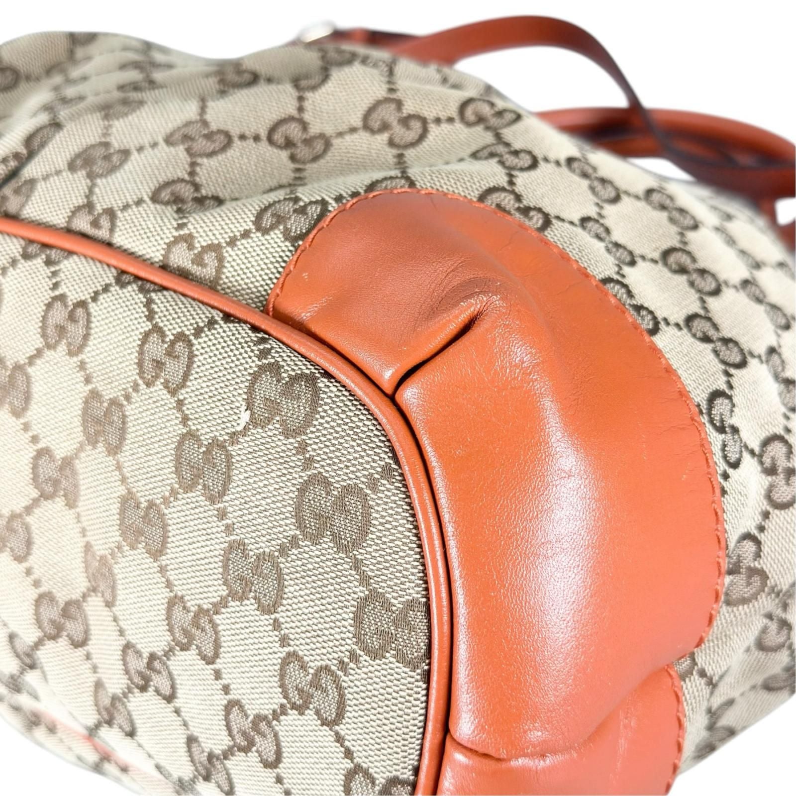 Gucci Sukey Handbag GG Canvas Orange — view 8