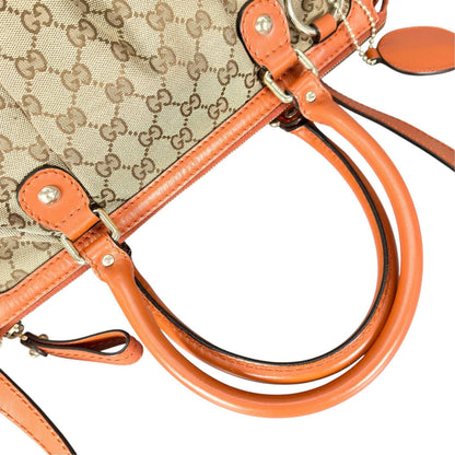 Gucci Sukey Handbag GG Canvas Orange — view 6
