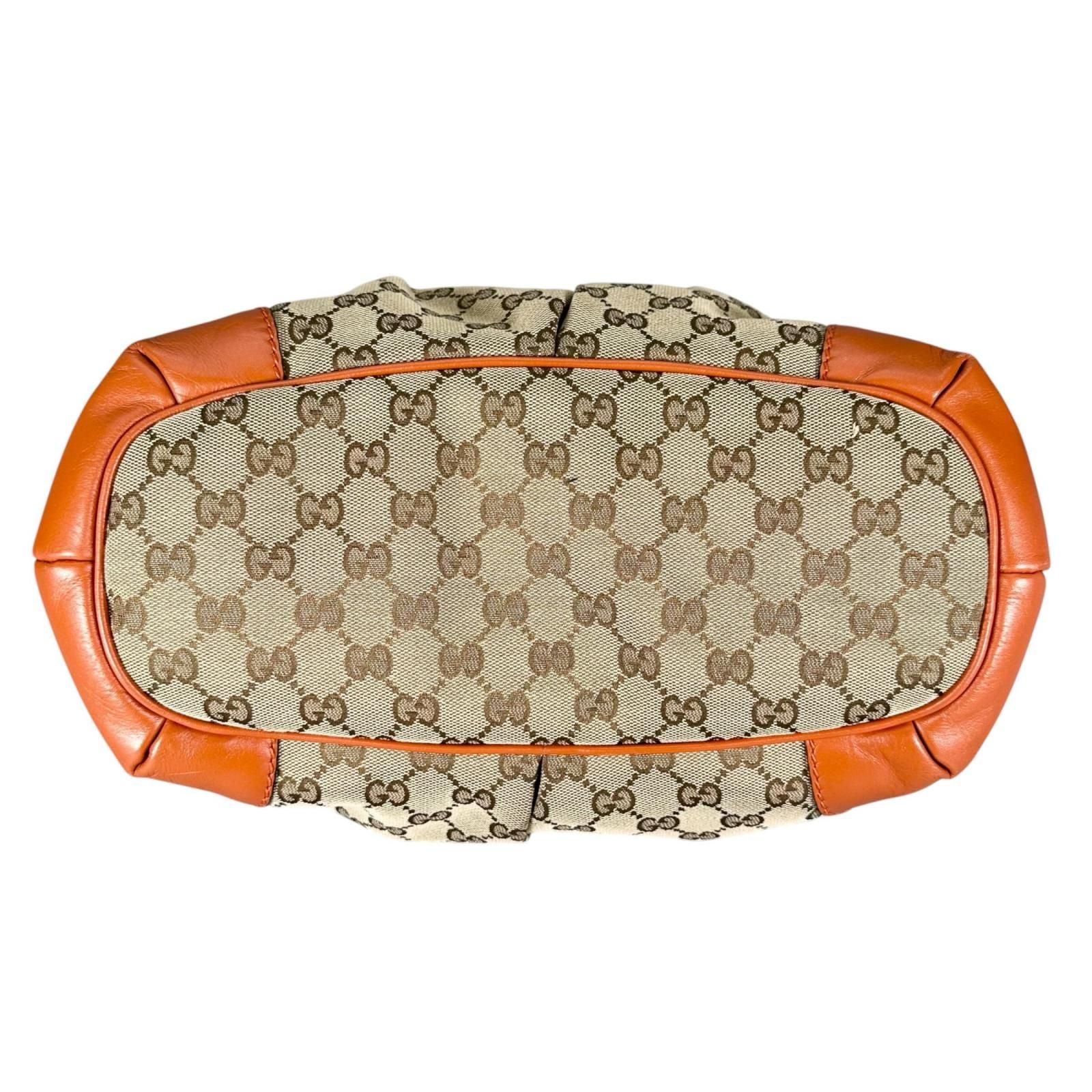 Gucci Sukey Handbag GG Canvas Orange — view 4