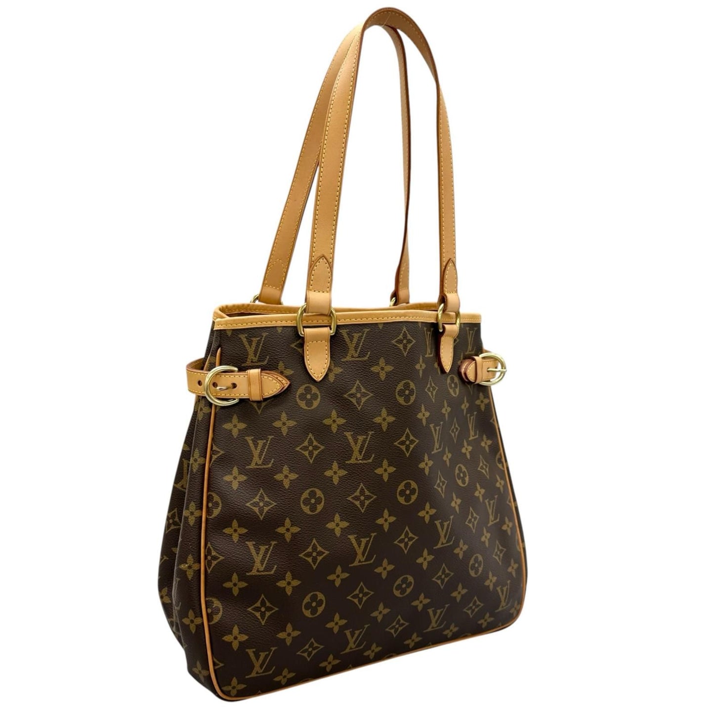 Louis Vuitton Batignolles Handbag Monogram Canvas Brown — view 3