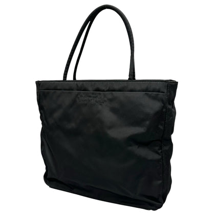 Prada Triangle Logo Tote Bag Nylon Black — view 2
