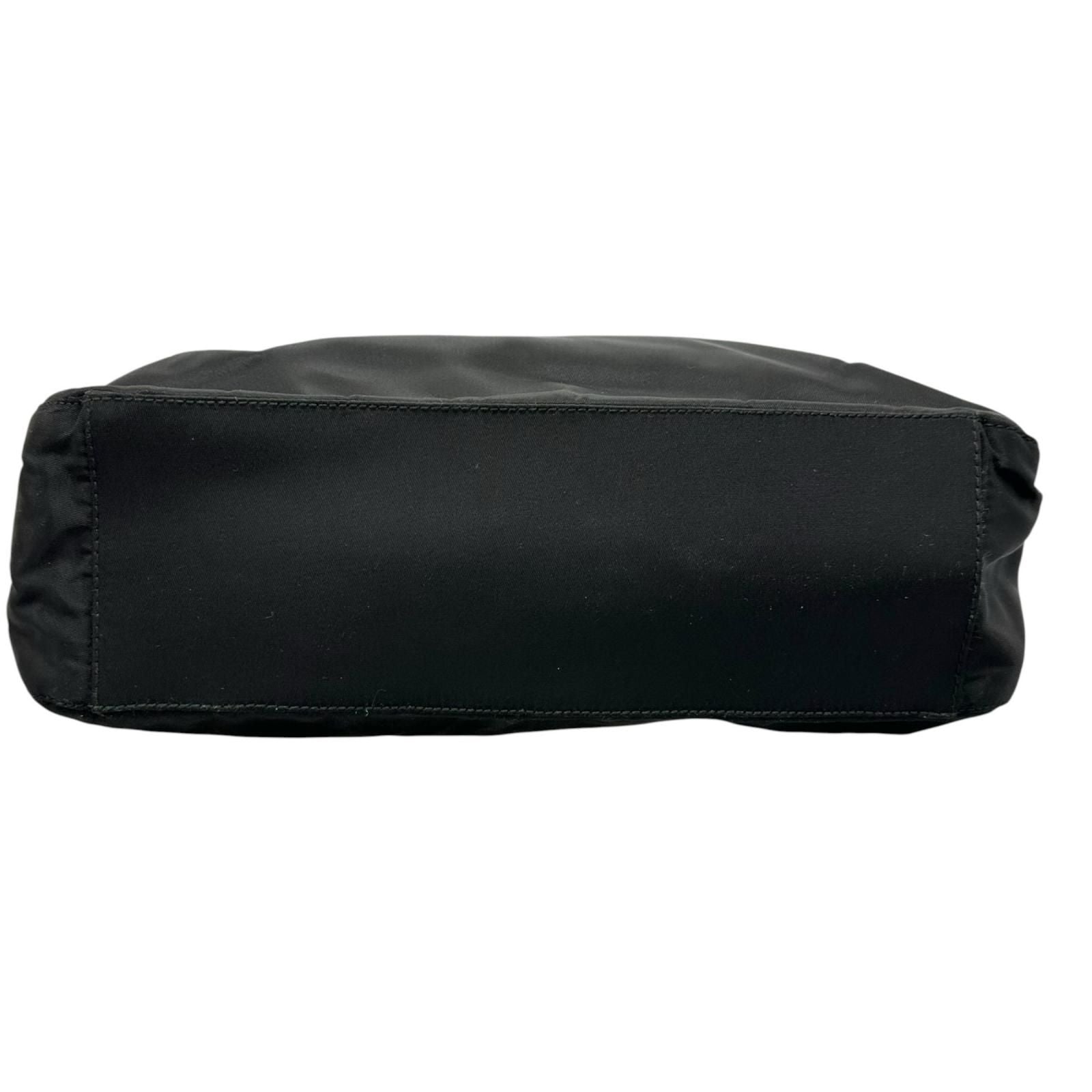 Prada Triangle Logo Tote Bag Nylon Black — view 4