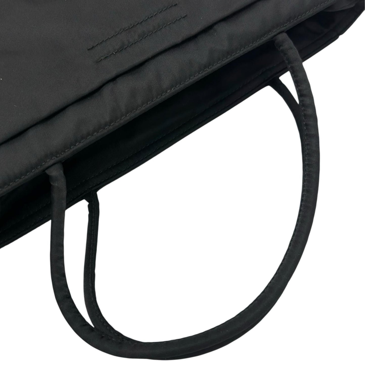 Prada Triangle Logo Tote Bag Nylon Black — view 6