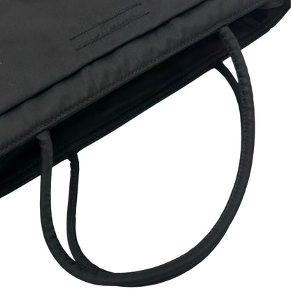 Prada Triangle Logo Tote Bag Nylon Black — view 6