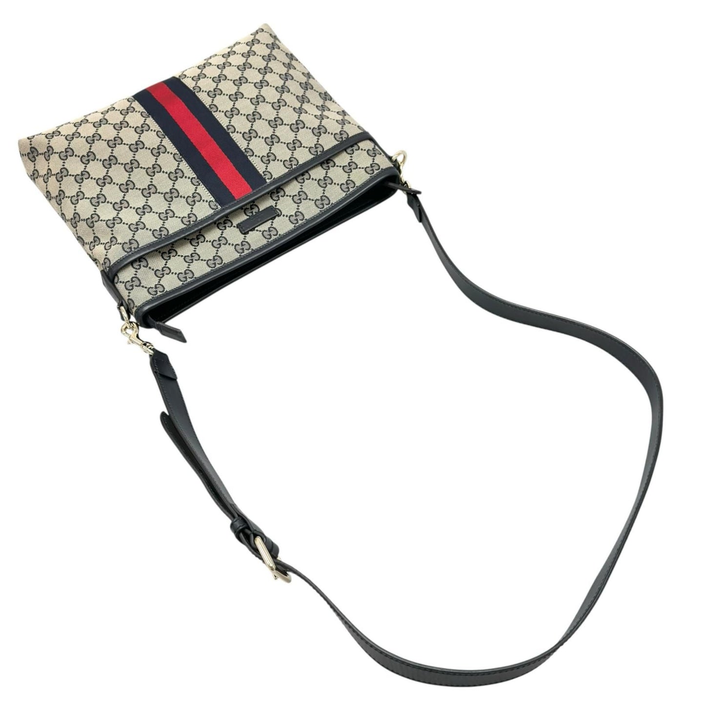 Gucci Sherry Line Shoulder Bag GG Canvas Beige — view 5