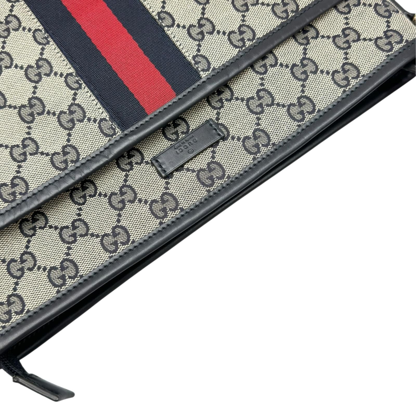Gucci Sherry Line Shoulder Bag GG Canvas Beige — view 6
