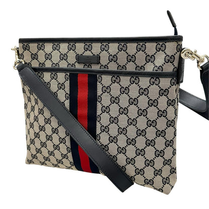 Gucci Sherry Line Shoulder Bag GG Canvas Beige — view 2