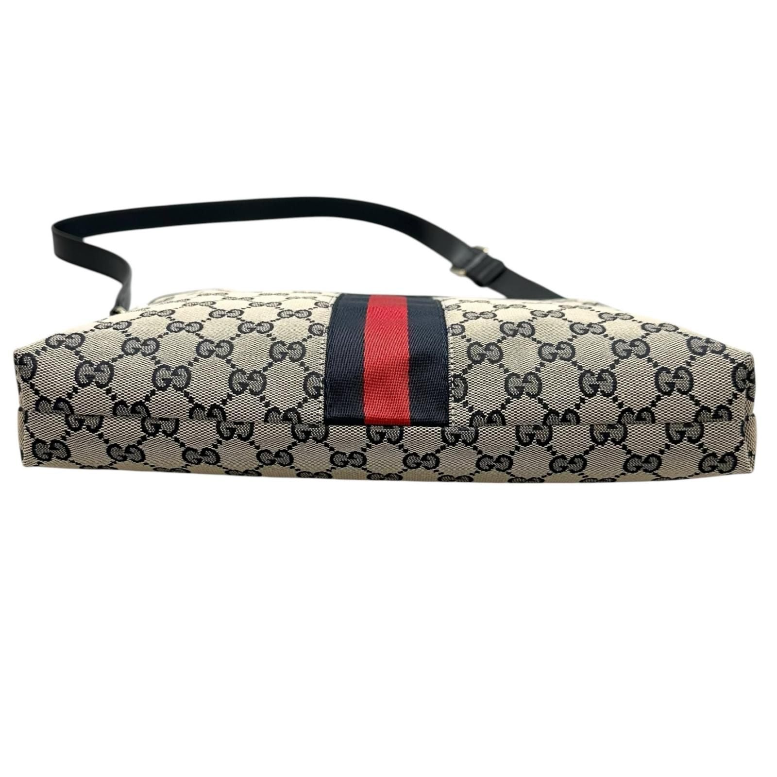 Gucci Sherry Line Shoulder Bag GG Canvas Beige — view 4
