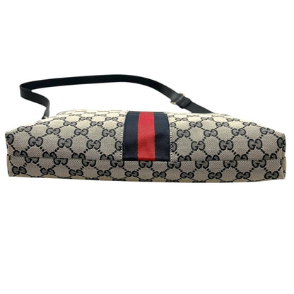 Gucci Sherry Line Shoulder Bag GG Canvas Beige — view 4