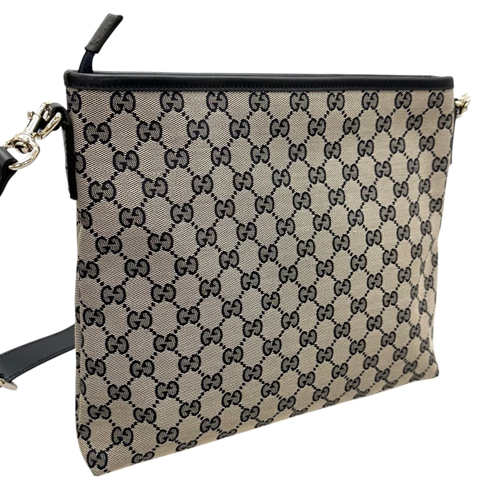 Gucci Sherry Line Shoulder Bag GG Canvas Beige — view 3