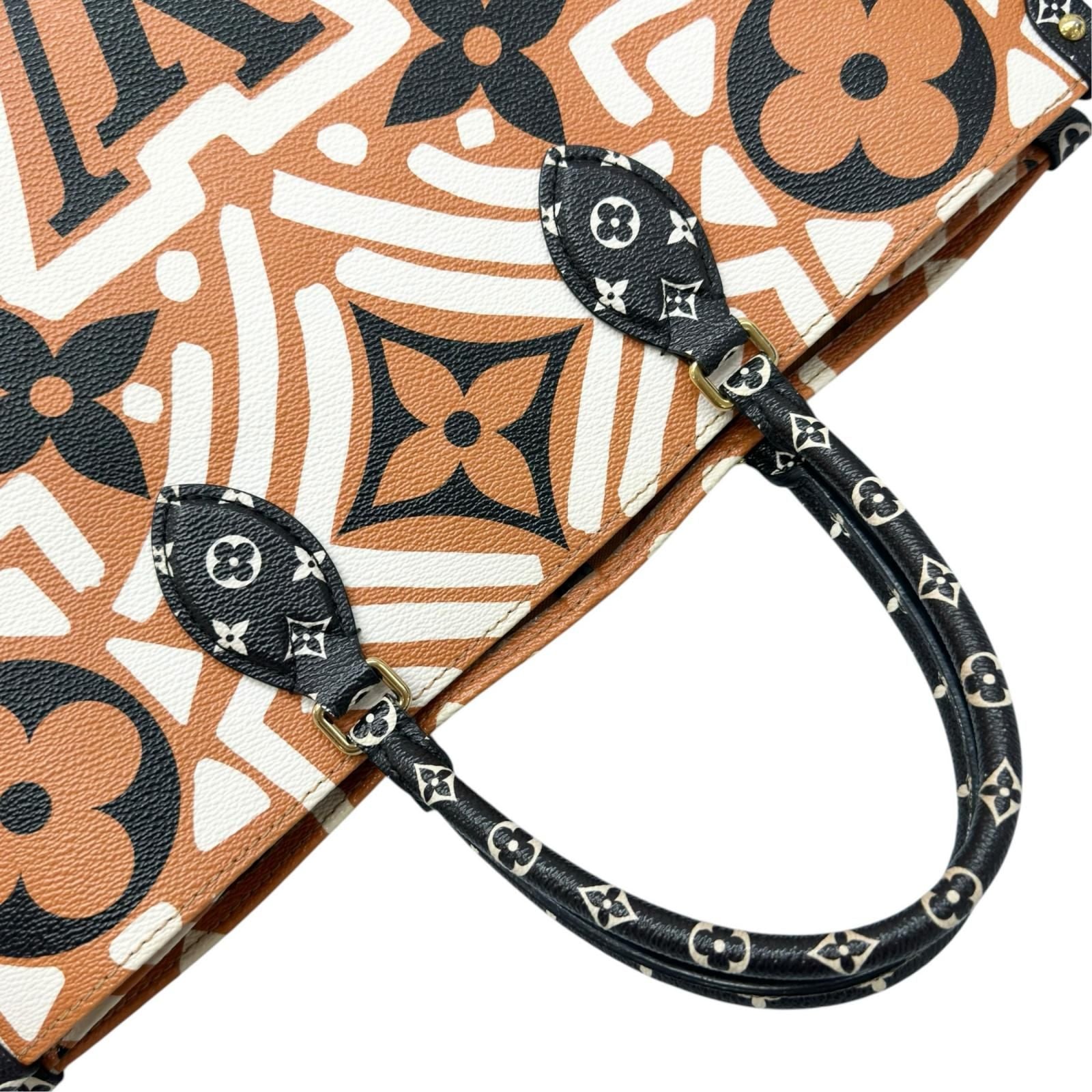 Louis Vuitton On The Go GM Shoulder Bag Monogram Canvas Orange Graffiti — view 6
