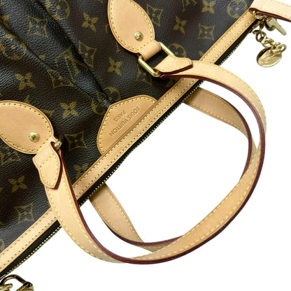 Louis Vuitton Palermo PM Handbag Monogram Canvas Brown 2-Way — view 6