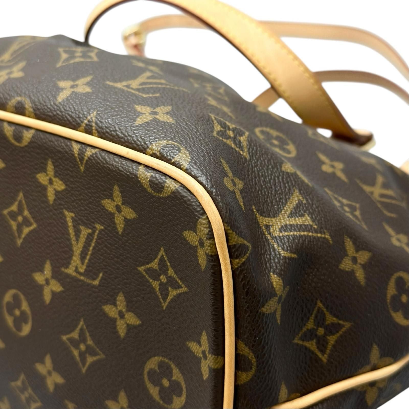 Louis Vuitton Palermo PM Handbag Monogram Canvas Brown 2-Way — view 8