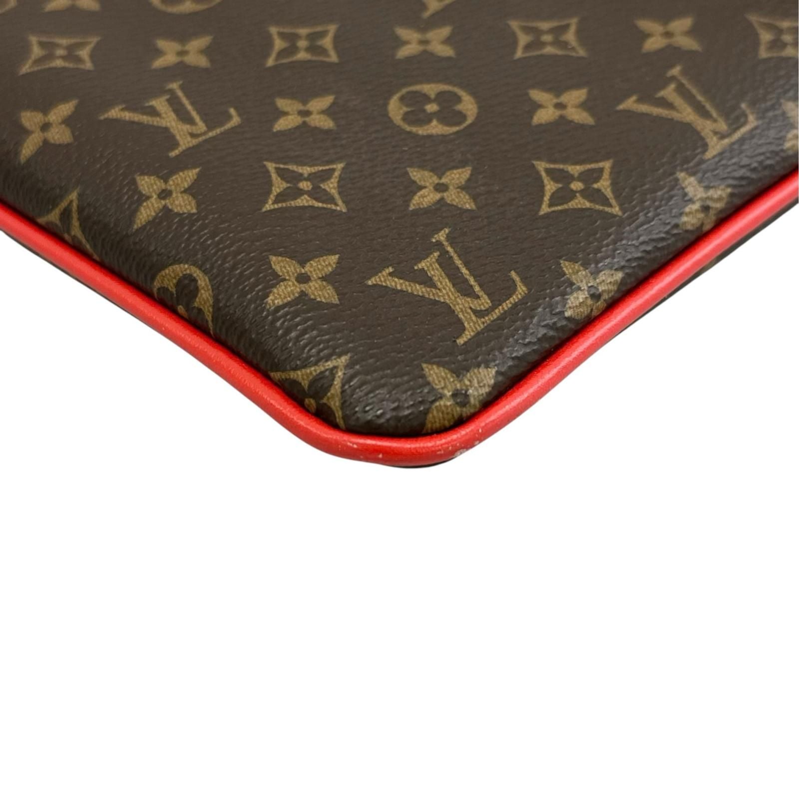Louis Vuitton Patchwork Monogram Clutch Canvas Brown — view 7