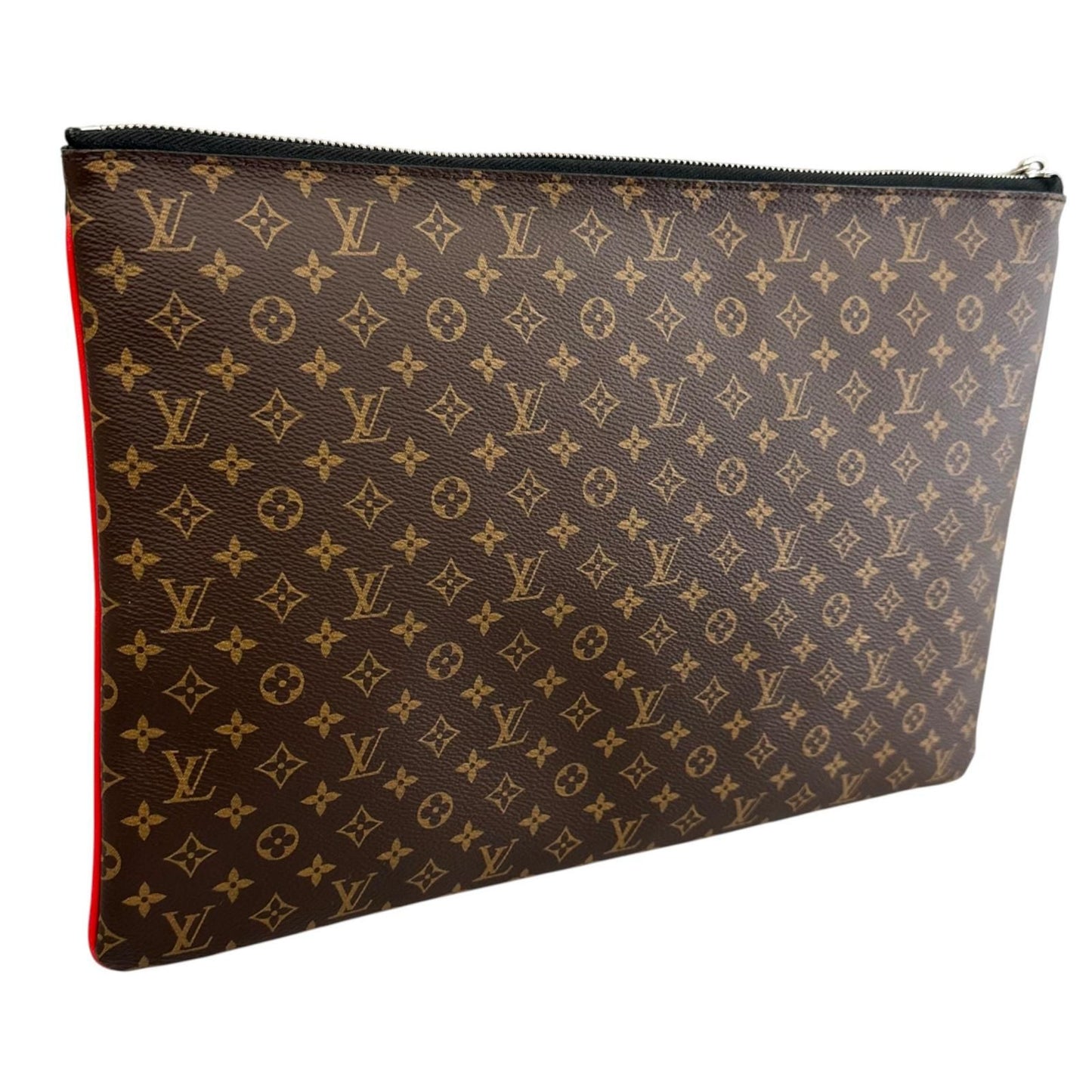 Louis Vuitton Patchwork Monogram Clutch Canvas Brown — view 3