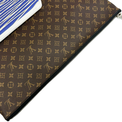 Louis Vuitton Patchwork Monogram Clutch Canvas Brown — view 6