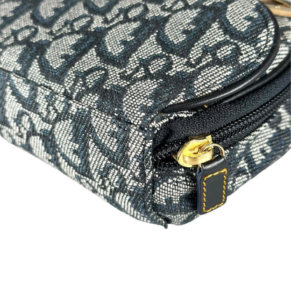 Dior Trotter Saddle Pouch Canvas Navy — view 7