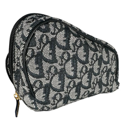 Dior Trotter Saddle Pouch Canvas Navy — view 3