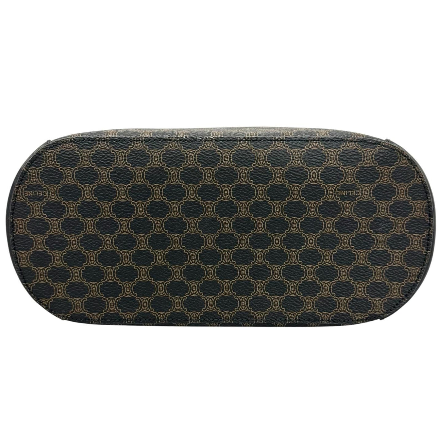 Celine Macadam Handbag Leather Black — view 4