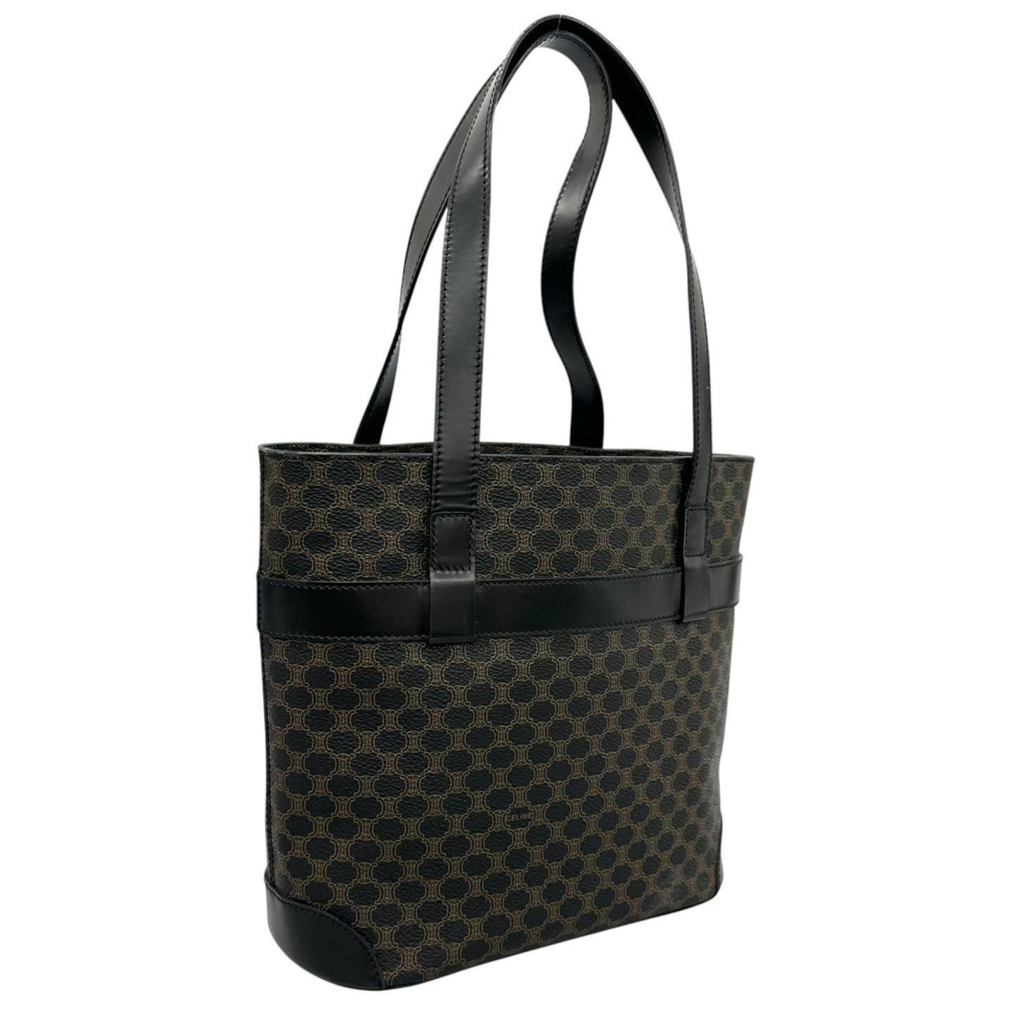 Celine Macadam Handbag Leather Black — view 3