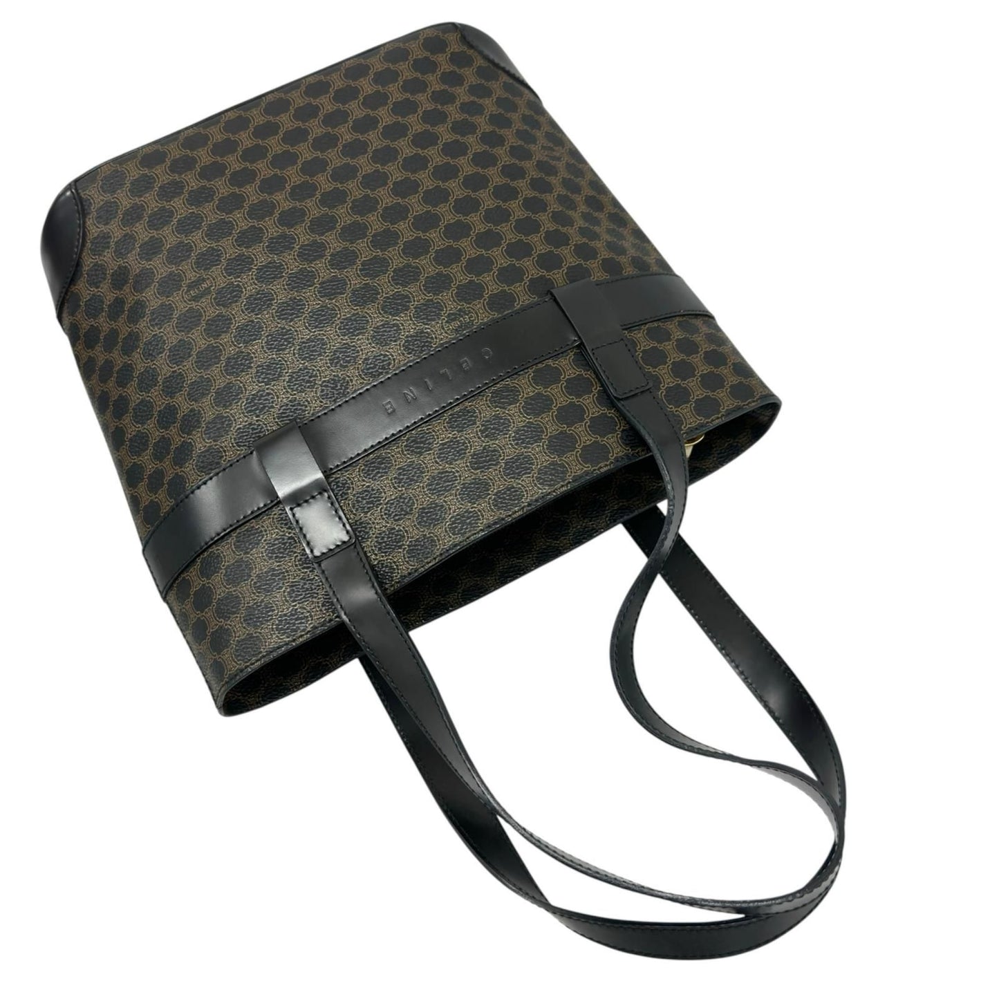 Celine Macadam Handbag Leather Black — view 5