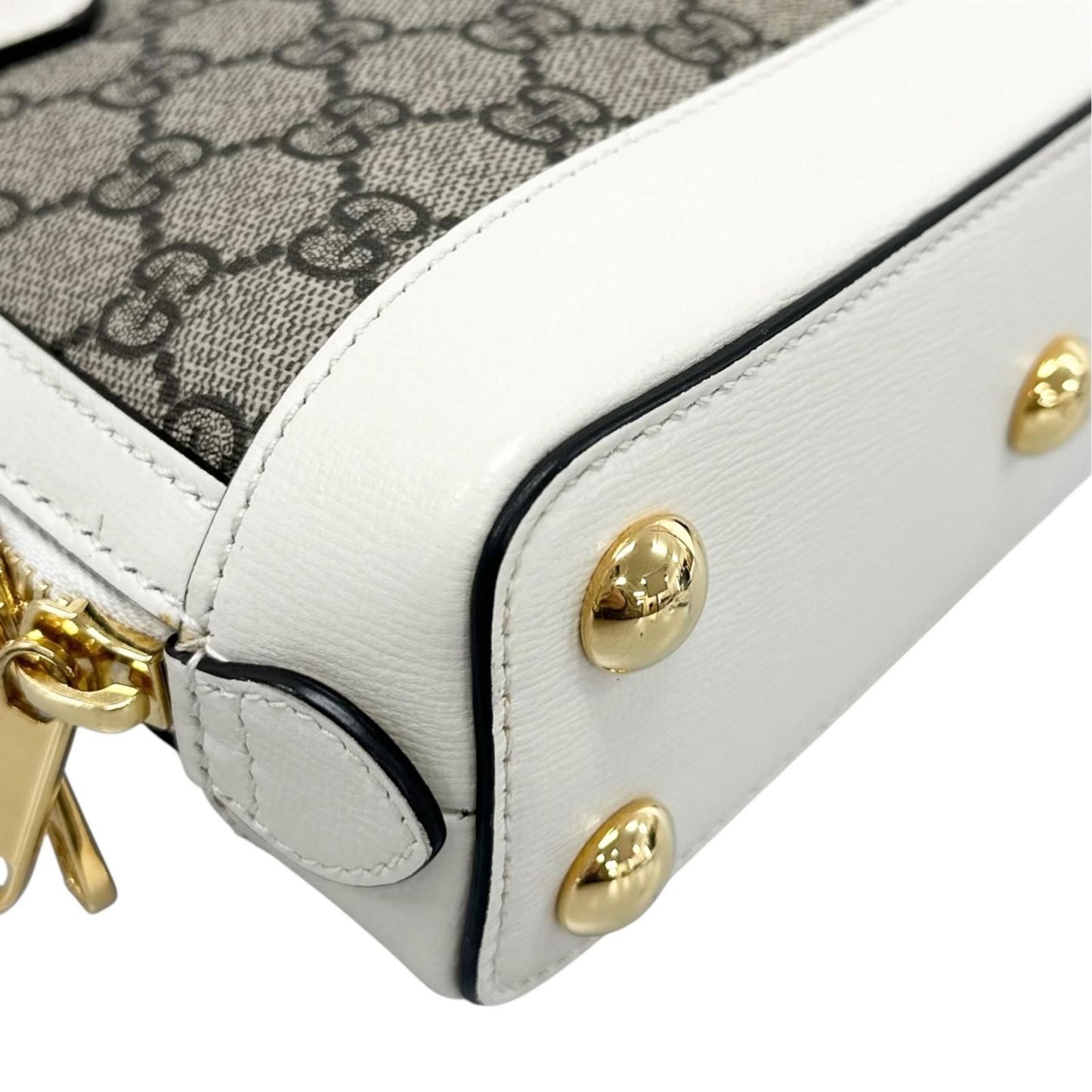Gucci Horsebit 1955 Shoulder Bag GG Supreme Canvas Beige — view 7