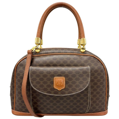 Celine Macadam Handbag Brown