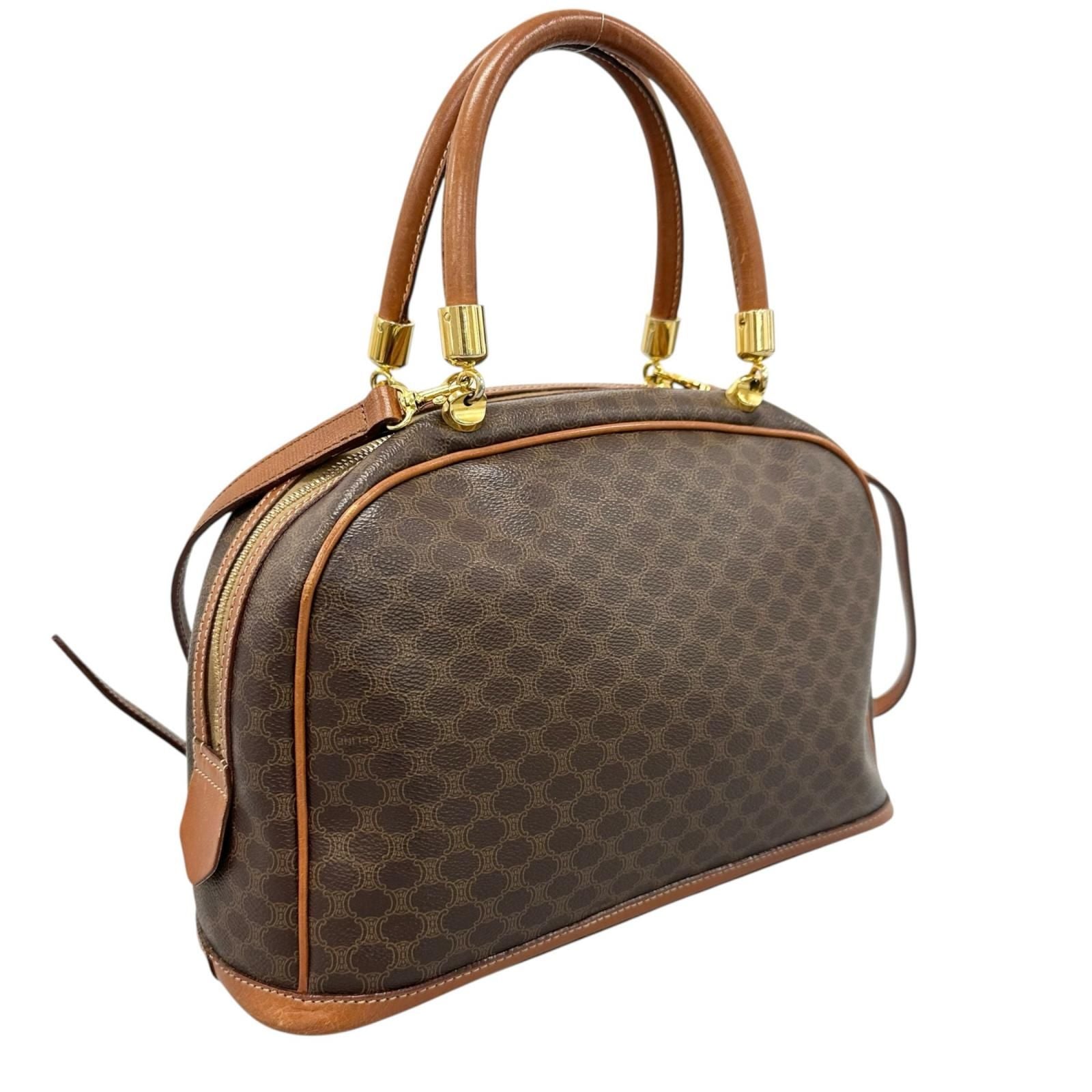 Celine Macadam Handbag Brown — view 3