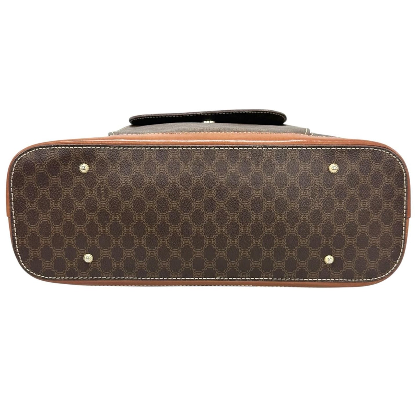Celine Macadam Handbag Brown — view 4