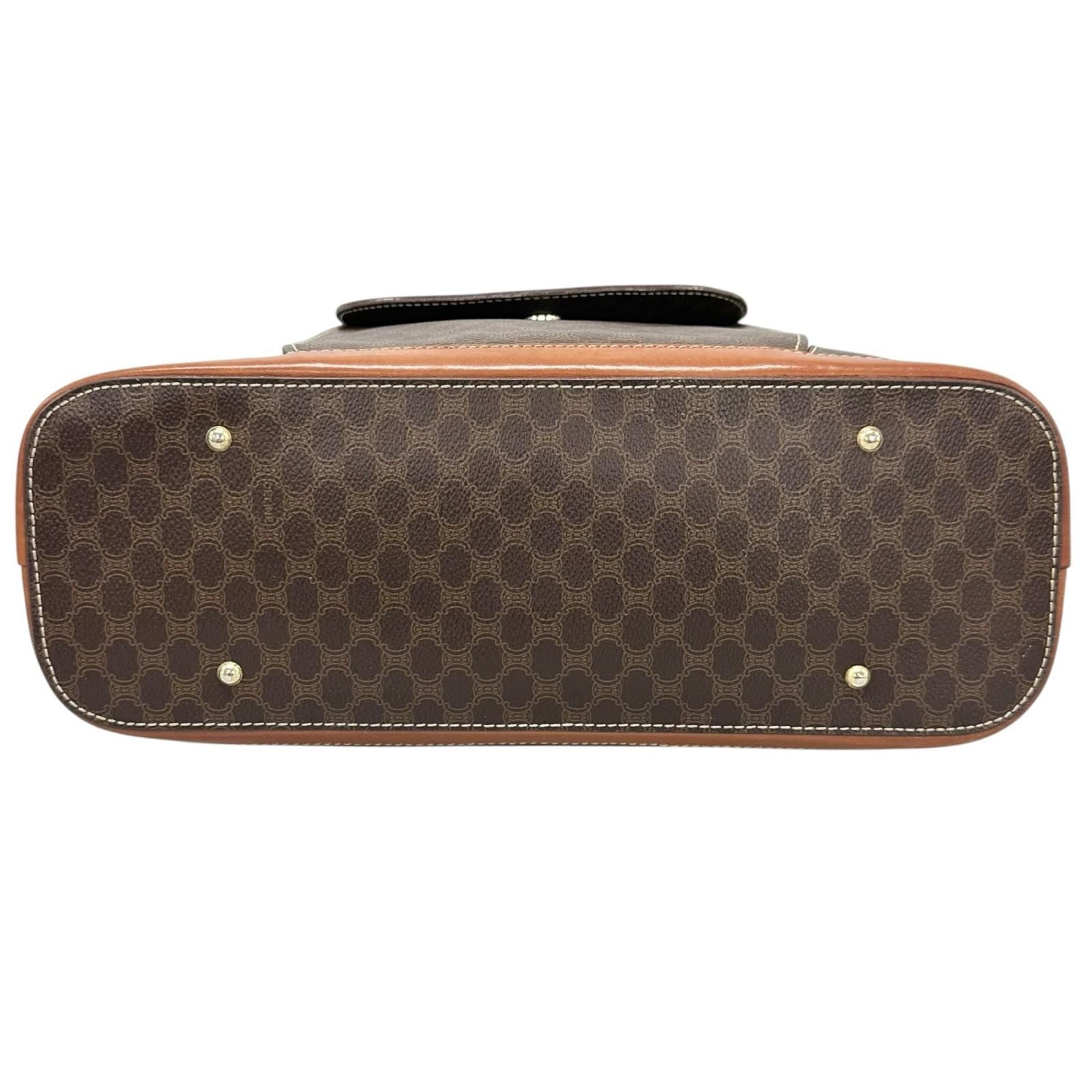 Celine Macadam Handbag Brown — view 4