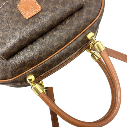 Celine Macadam Handbag Brown — view 6