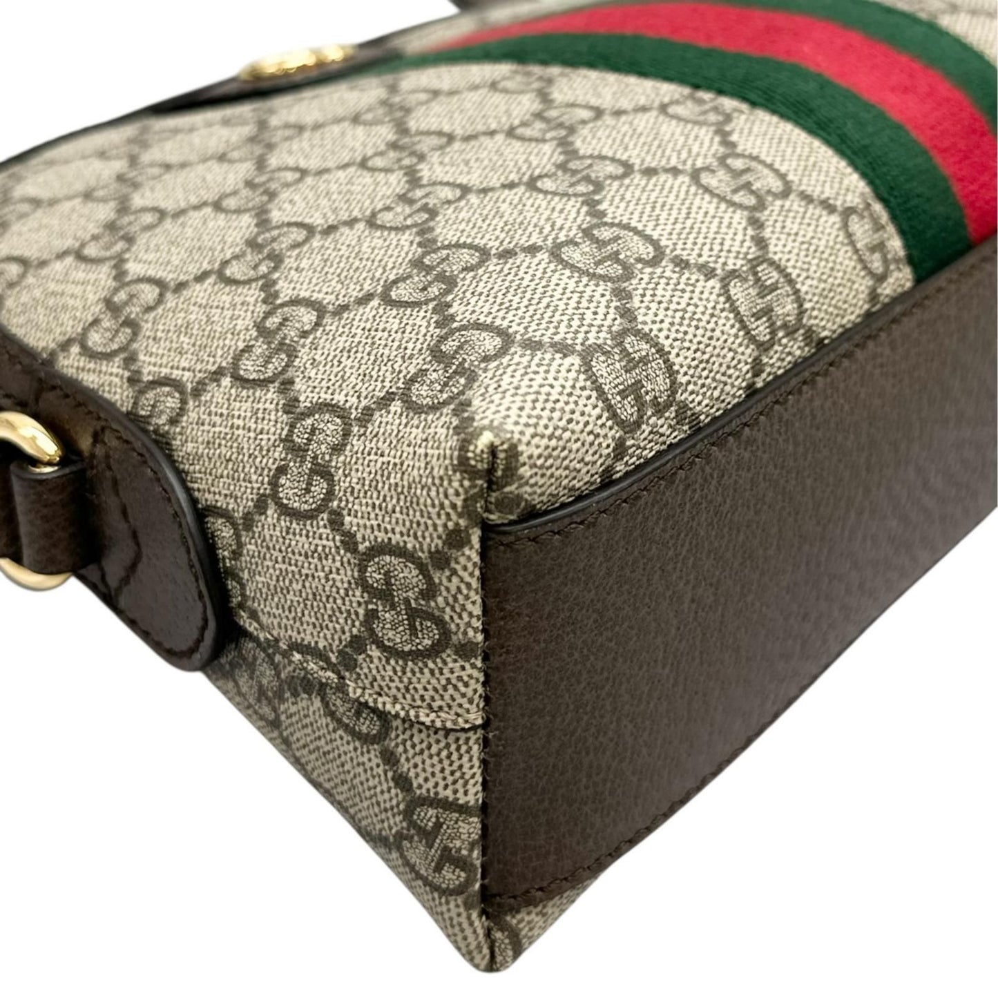 Gucci Ophidia Shoulder Bag GG Supreme Canvas Brown — view 7