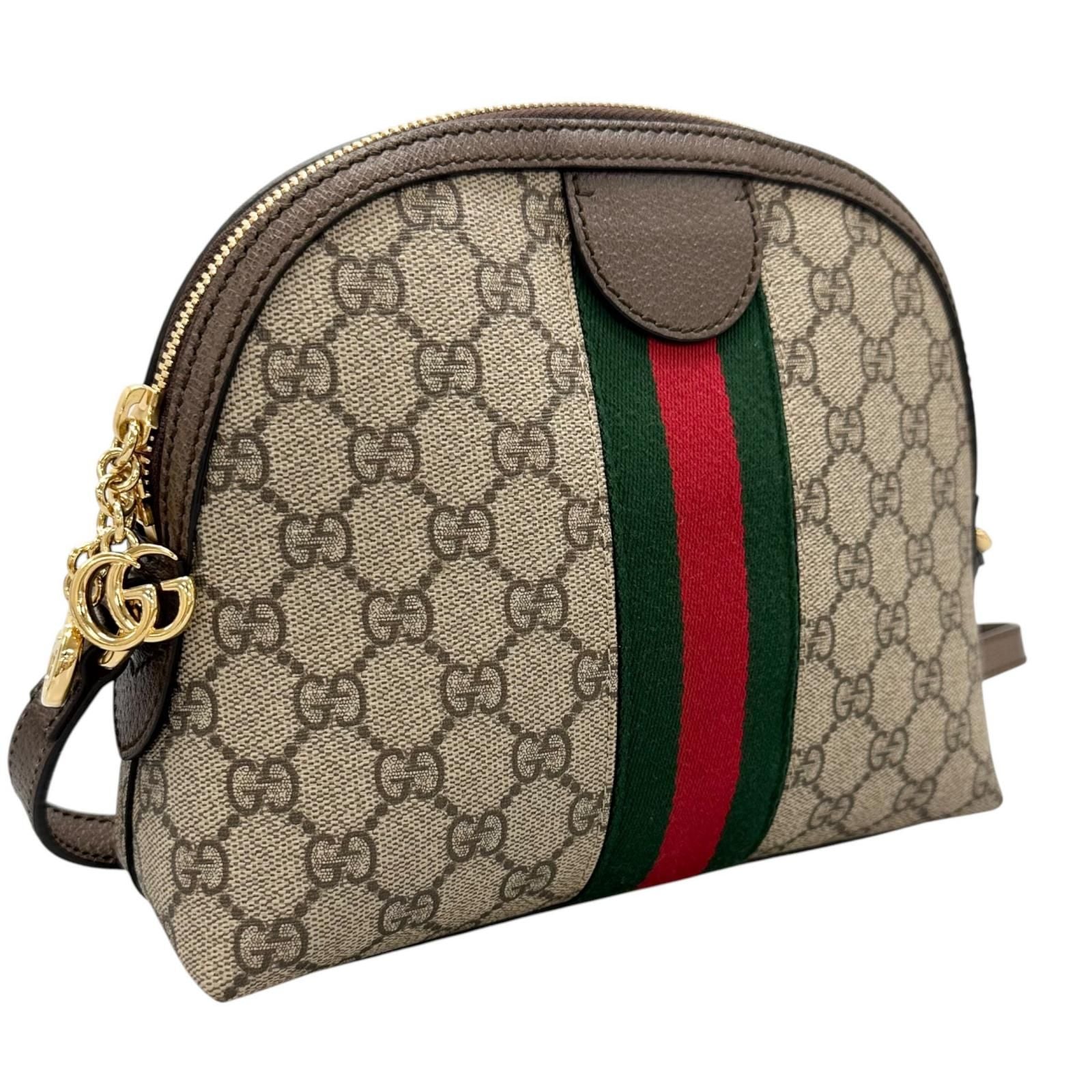 Gucci Ophidia Shoulder Bag GG Supreme Canvas Brown — view 3