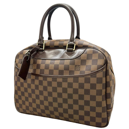 Louis Vuitton Deauville Handbag Damier Canvas Brown — view 2