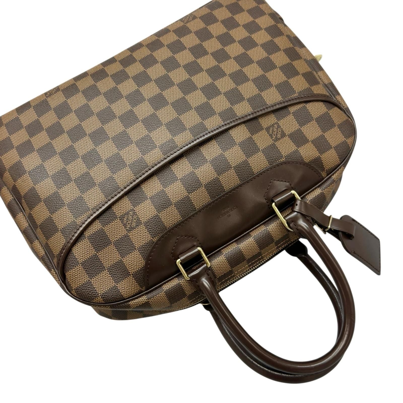 Louis Vuitton Deauville Handbag Damier Canvas Brown — view 5