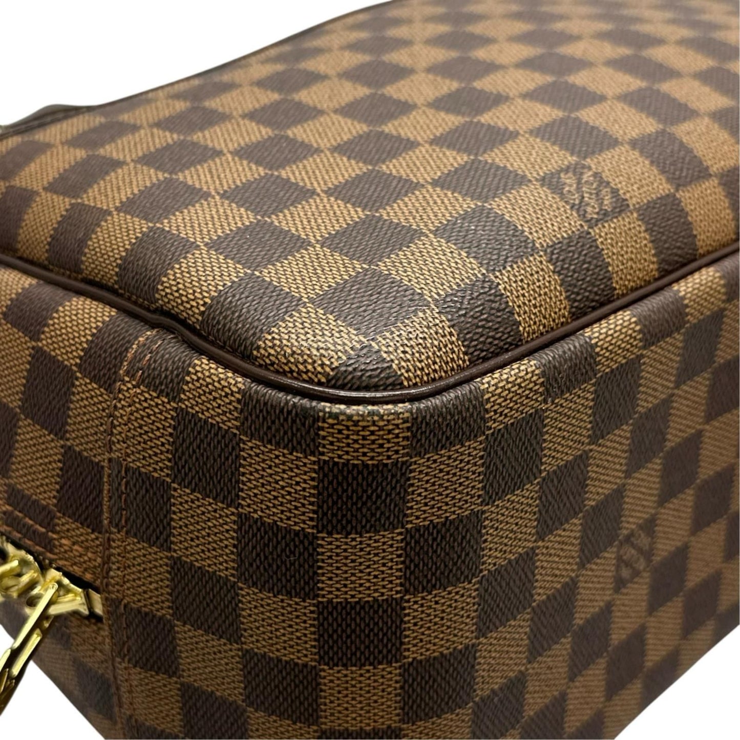 Louis Vuitton Deauville Handbag Damier Canvas Brown — view 7