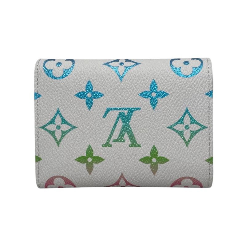 Louis Vuitton Trifold Wallet Victor Monogram Iridescent Gray