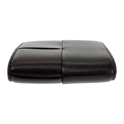 Bottega Veneta Cassette Coin Purse Calf Black