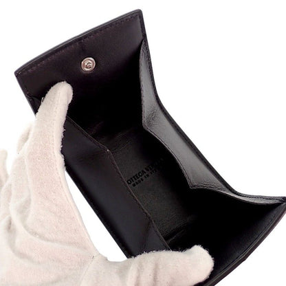 Bottega Veneta Cassette Coin Purse Calf Black