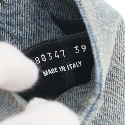 Balenciaga Denim Flat Mule Shoes Indigo 39