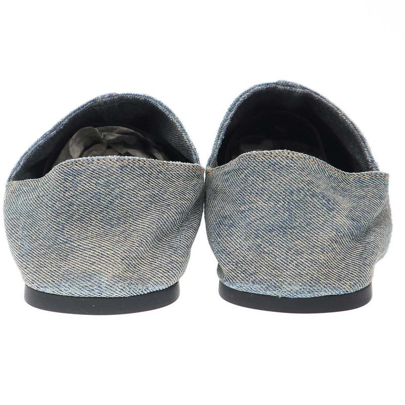 Balenciaga Denim Flat Mule Shoes Indigo 39