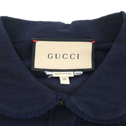 Gucci Chiffon Dress Navy 38
