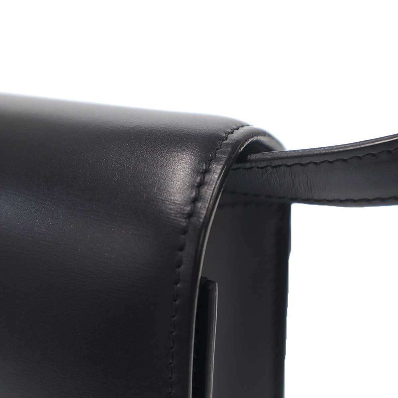 Celine Classic Box Medium Box Leather Shoulder Bag Black