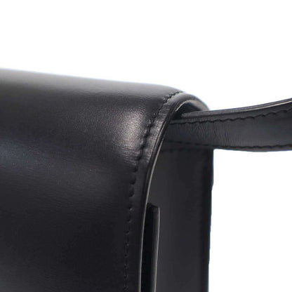 Celine Classic Box Medium Box Leather Shoulder Bag Black