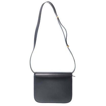 Celine Classic Box Medium Box Leather Shoulder Bag Black