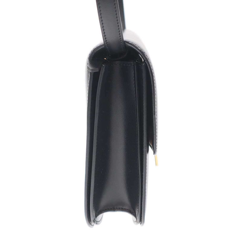 Celine Classic Box Medium Box Leather Shoulder Bag Black