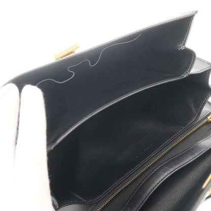 Celine Classic Box Medium Box Leather Shoulder Bag Black