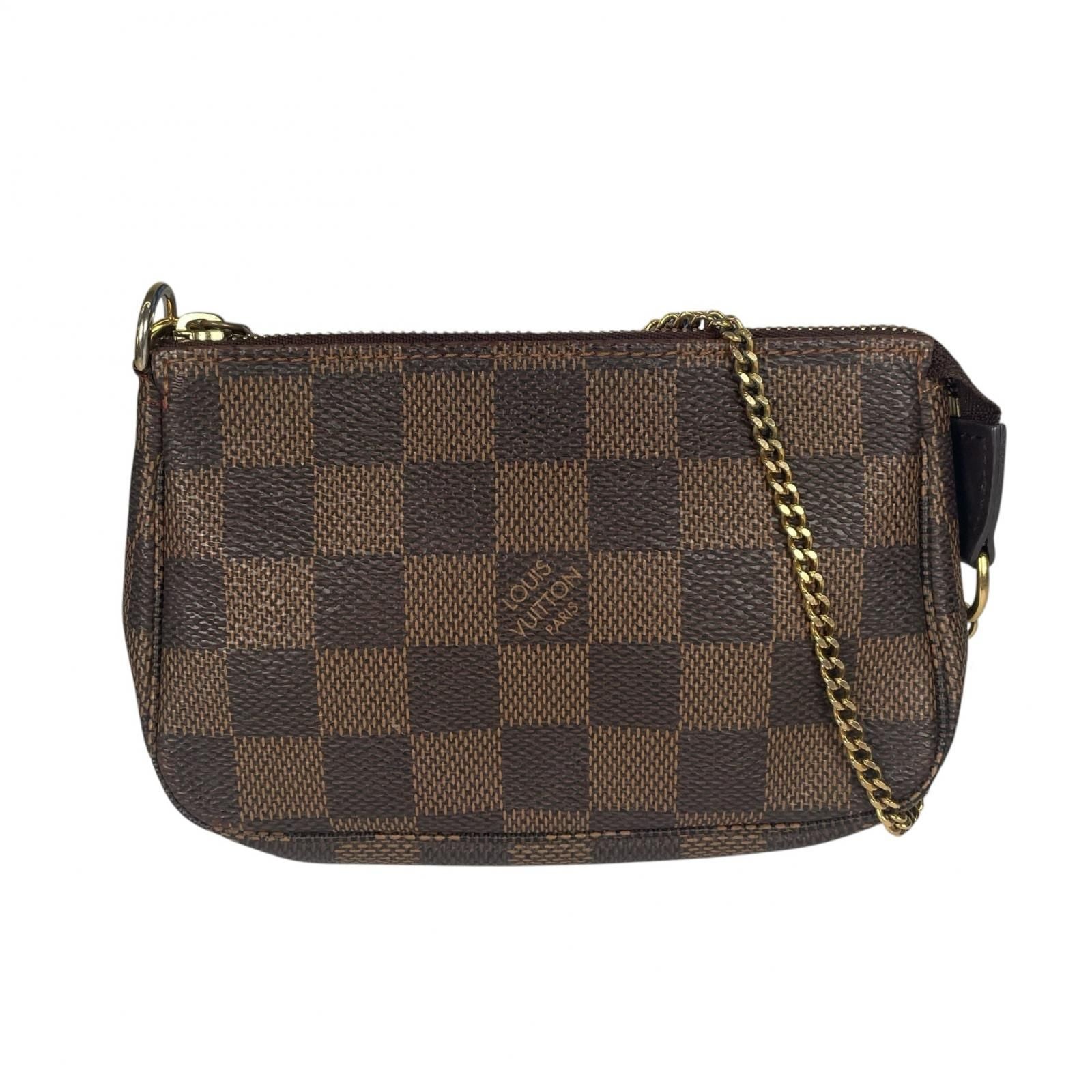 Louis Vuitton Accessoires Pouch Damier Canvas Brown